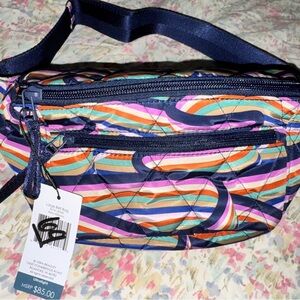Vera Bradley Retro Ribbons Large Belt Bag